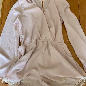 Boutique peach romper